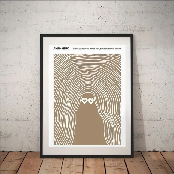 💛Canvas Print, Waterproof Music Poster, Taylor Swift, Anti-hero, Pop Rock Retro - Picture 1 of 7